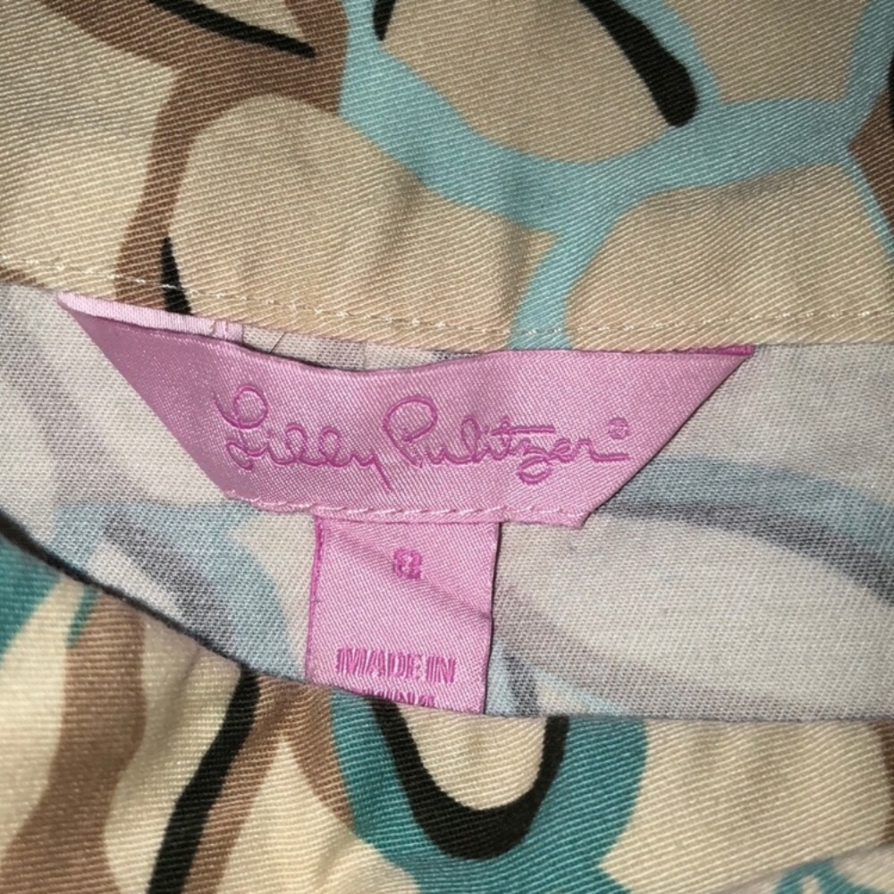 🧁LILLY PULITZER🧁A-LINE PLEATED OPEN FLORAL SKIRT - Picture 7 of 7